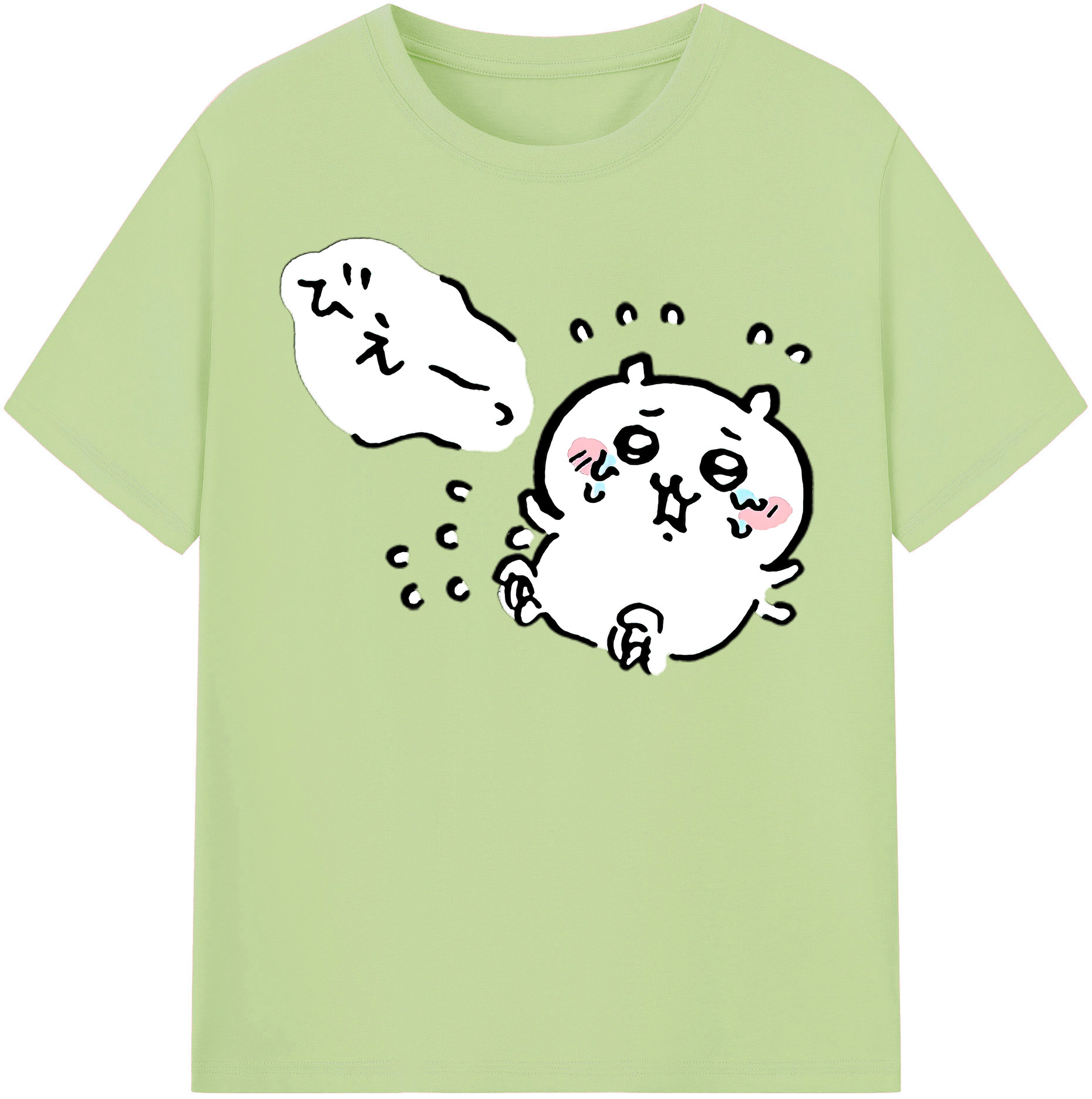 （画像用） ちいかわ ちいかわ Chii-kawa chiikawa 綿100％半袖Tシャツ（フロントプリント）